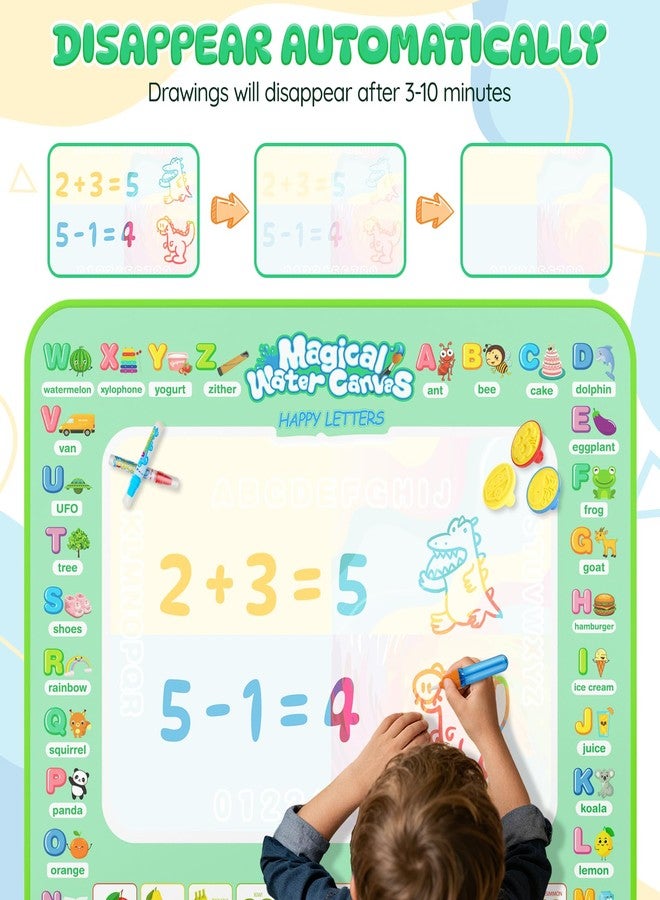Assark Water Doodle Mat 40 X 32 Iches Mess Free Coloring Magic Drawing Mat Toddlers Educational Kids Toys,Birthday Christmas Gifts for 3 4 5 6 7 8 Years Old Boys Girls - Image 4